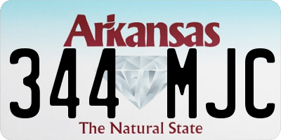 AR license plate 344MJC