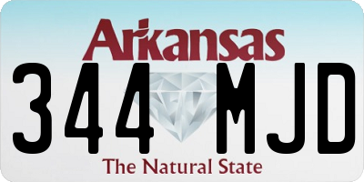 AR license plate 344MJD