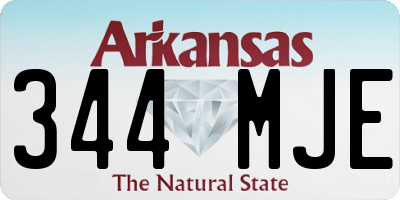 AR license plate 344MJE
