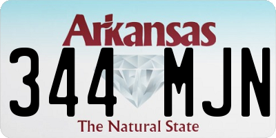 AR license plate 344MJN