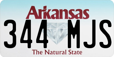 AR license plate 344MJS