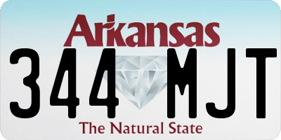 AR license plate 344MJT