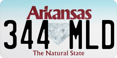 AR license plate 344MLD