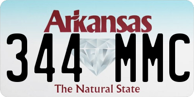 AR license plate 344MMC
