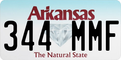 AR license plate 344MMF