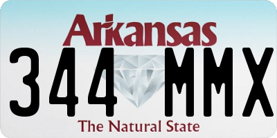 AR license plate 344MMX