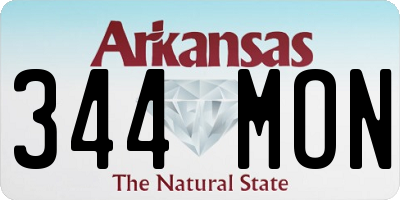 AR license plate 344MON