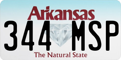 AR license plate 344MSP