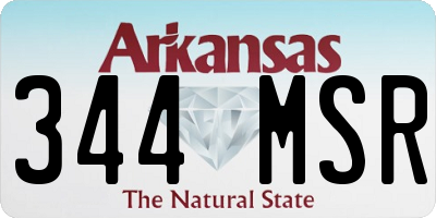AR license plate 344MSR
