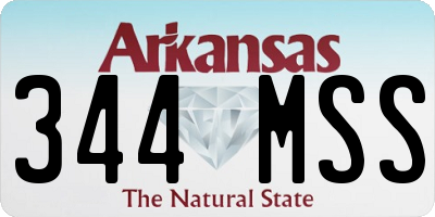 AR license plate 344MSS