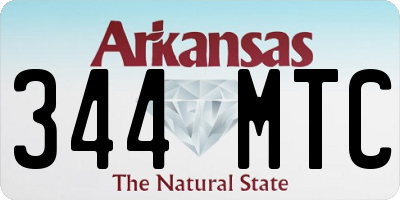 AR license plate 344MTC
