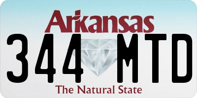 AR license plate 344MTD