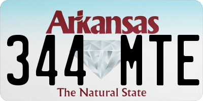 AR license plate 344MTE