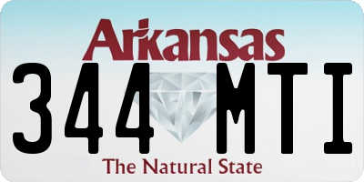AR license plate 344MTI
