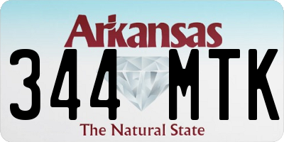 AR license plate 344MTK