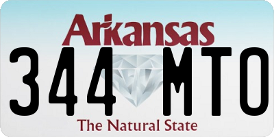 AR license plate 344MTO