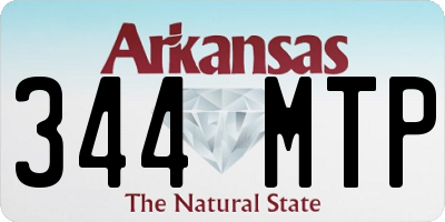 AR license plate 344MTP