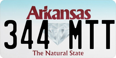 AR license plate 344MTT