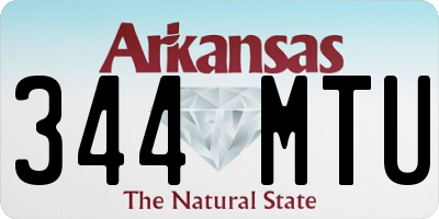 AR license plate 344MTU
