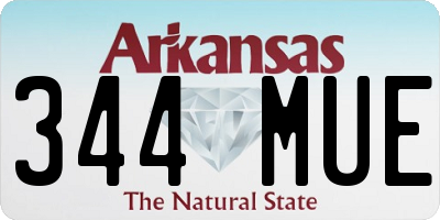 AR license plate 344MUE