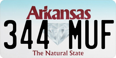 AR license plate 344MUF
