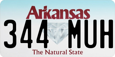 AR license plate 344MUH