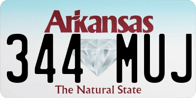 AR license plate 344MUJ