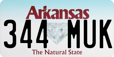 AR license plate 344MUK