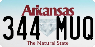 AR license plate 344MUQ