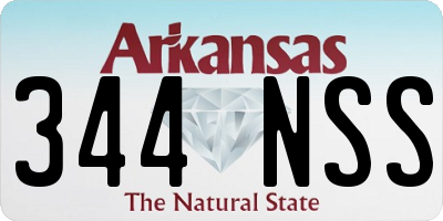AR license plate 344NSS