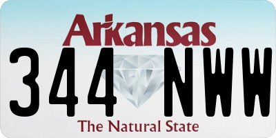 AR license plate 344NWW