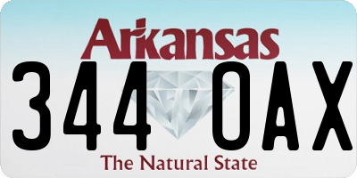 AR license plate 344OAX