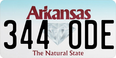 AR license plate 344ODE