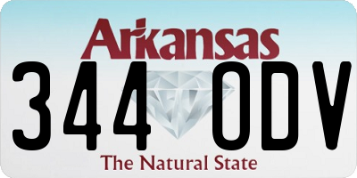 AR license plate 344ODV