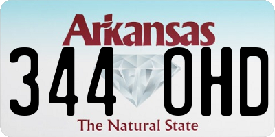 AR license plate 344OHD