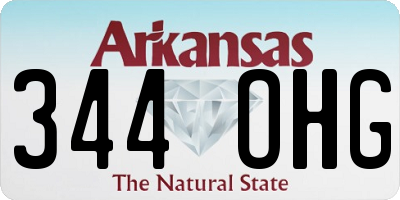 AR license plate 344OHG