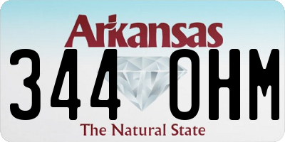 AR license plate 344OHM