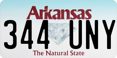 AR license plate 344UNY