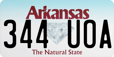 AR license plate 344UOA