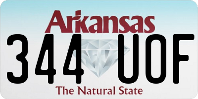 AR license plate 344UOF