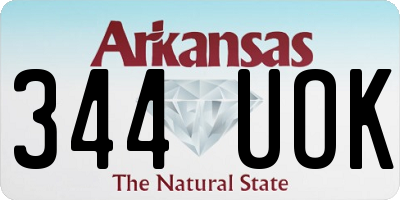 AR license plate 344UOK