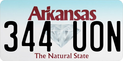 AR license plate 344UON