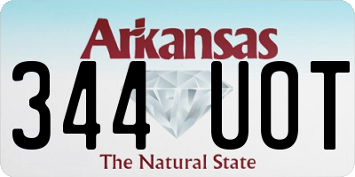 AR license plate 344UOT