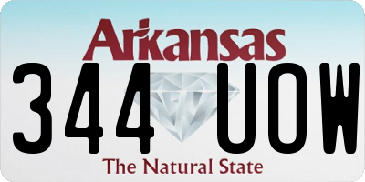 AR license plate 344UOW