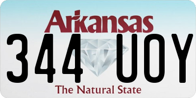 AR license plate 344UOY