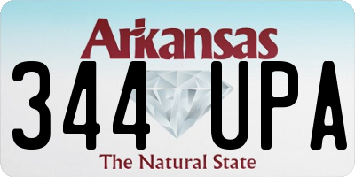 AR license plate 344UPA