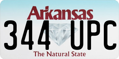 AR license plate 344UPC