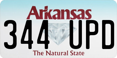 AR license plate 344UPD