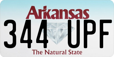 AR license plate 344UPF
