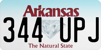 AR license plate 344UPJ